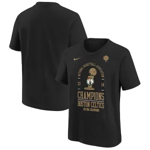 Hermoso Versátil Boston Celtics Nike Youth 18 Time NBA Finals Champions Locker Room T Shirt Black