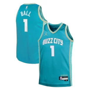 Maravilloso LaMelo Ball Charlotte Hornets Jordan Brand Youth Swingman Replica Jersey City Edition Teal