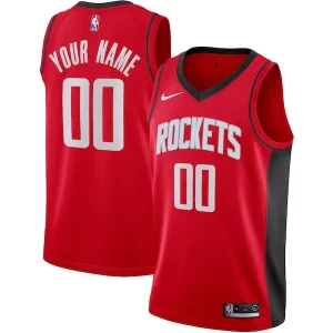 Cool Houston Rockets Nike Custom Swingman Jersey Icon Edition Red