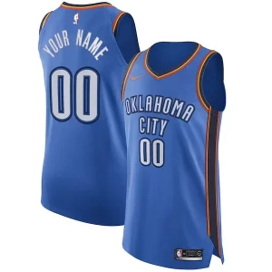 Increíble Estupendo Práctico Oklahoma City Thunder Nike Authentic Custom Jersey Blue Icon Edition