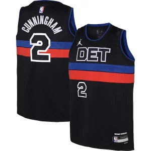 Magnífico Cade Cunningham Detroit Pistons Jordan Brand Youth Swingman Jersey Statement Edition Black