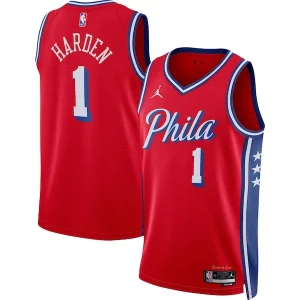 Clásico James Harden Philadelphia 76ers Jordan Brand Unisex Swingman Jersey Statement Edition Red