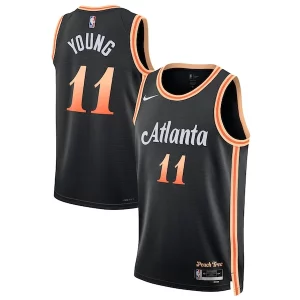 Chulo Original Encantador Trae Young Atlanta Hawks Nike Unisex 2022/23 Swingman Jersey City Edition Black