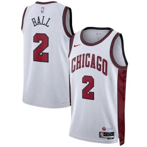 Práctico Robusto Lonzo Ball Chicago Bulls Nike Unisex 2022/23 Swingman Jersey City Edition White