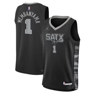 Delicioso Victor Wembanyama San Antonio Spurs Jordan Brand Youth Swingman Jersey Statement Edition Black