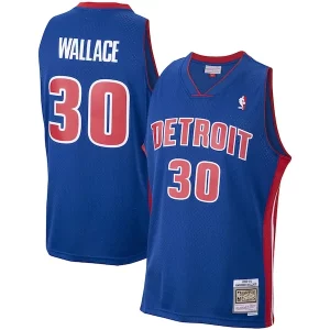 Delicioso Rasheed Wallace Detroit Pistons 2003/04 Hardwood Classics Swingman Jersey Royal