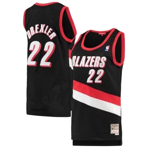 Increíble Clyde Drexler Portland Trail Blazers Women's 1991/92 Hardwood Classics Swingman Jersey Black