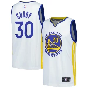 Hermoso Stephen Curry Golden State Warriors Fast Break Replica Player Jersey Association Edition White
