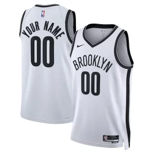 Lujoso Brooklyn Nets Nike Unisex Swingman Custom Jersey White Association Edition