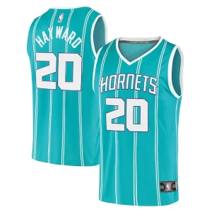 Hermoso Comodo Gordon Hayward Charlotte Hornets 2020/21 Fast Break Replica Player Jersey Teal Icon Edition