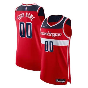 Comodo Fácil de llevar Washington Wizards Nike 2021/22 Diamond Authentic Custom Jersey Icon Edition Red