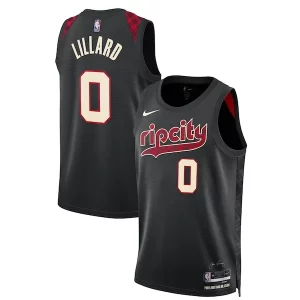 Elegante Encantador Damian Lillard Portland Trail Blazers Nike Unisex 2023/24 Swingman Jersey Black City Edition
