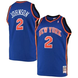 Bonito Resistente Larry Johnson New York Knicks 1998/99 Big & Tall Hardwood Classics Swingman Jersey Blue