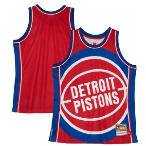 Increíble Bonito Fácil de llevar Detroit Pistons Hardwood Classics Blown Out Fashion Jersey Red