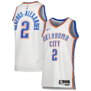 Hermoso Delicioso Perfecto Shai Gilgeous Alexander Oklahoma City Thunder Nike Unisex Swingman Jersey Association Edition White/Blue
