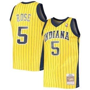 Ideal Cool Jalen Rose Indiana Pacers 1999/00 Hardwood Classics Swingman Jersey Gold