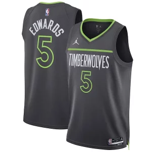 Comodo Elegante Anthony Edwards Minnesota Timberwolves Jordan Brand Unisex Swingman Jersey Statement Edition Charcoal