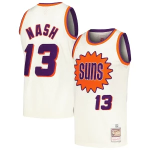 Clásico Fantástico Steve Nash Phoenix Suns Chainstitch Swingman Jersey Cream