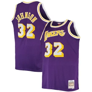 Fácil de llevar Fantástico Cool Magic Johnson Los Angeles Lakers Big & Tall 1984/85 Hardwood Classics Swingman Jersey Purple