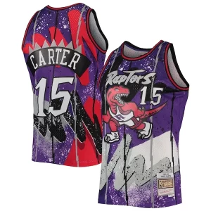 Cool Estupendo Vince Carter Toronto Raptors Hardwood Classics 1998/99 Hyper Hoops Swingman Jersey Purple