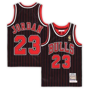 Robusto Estupendo Michael Jordan Chicago Bulls Preschool 1996/97 Hardwood Classics Authentic Jersey Black/Red/White