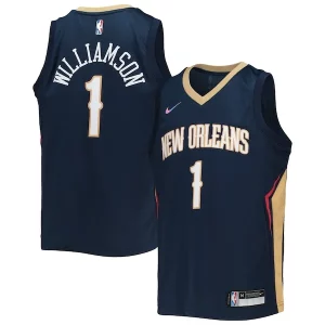 Ideal Zion Williamson New Orleans Pelicans Nike Youth 2021/22 Diamond Swingman Jersey Icon Edition Navy