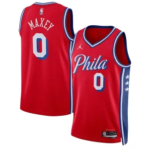 Resistente Sofisticado Tyrese Maxey Philadelphia 76ers Jordan Brand Unisex Swingman Jersey Statement Edition Red