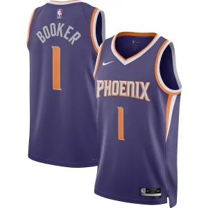 Ideal Moderno Devin Booker Phoenix Suns Nike Unisex Swingman Jersey Icon Edition Purple/White