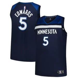 Estupendo Cool Fantástico Anthony Edwards Minnesota Timberwolves Big & Tall Fast Break Jersey Icon Edition Navy