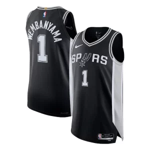 Robusto Clásico Victor Wembanyama San Antonio Spurs Nike Authentic Jersey Icon Edition Black