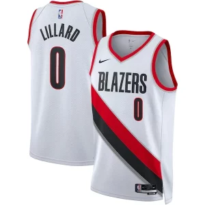 Exquisito Bonito Damian Lillard Portland Trail Blazers Nike Unisex Swingman Jersey Association Edition White/Black