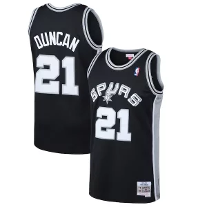 Ideal Fácil de llevar Tim Duncan San Antonio Spurs 1998/99 Hardwood Classics Swingman Jersey Black