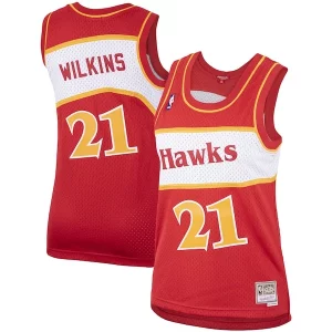 Clásico Dominique Wilkins Atlanta Hawks Women's Hardwood Classics Swingman Jersey Red