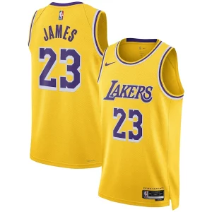 Fácil de llevar Versátil LeBron James Los Angeles Lakers Nike Unisex Swingman Jersey Association Edition Gold