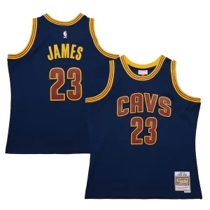 Moderno LeBron James Cleveland Cavaliers 2015/16 Hardwood Classics Swingman Jersey Navy