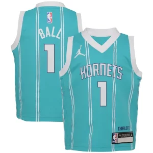 Encantador LaMelo Ball Charlotte Hornets Jordan Brand Preschool Swingman Player Jersey Icon Edition Teal