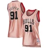 Duradero Lujoso Maravilloso Dennis Rodman Chicago Bulls Women's 75th Anniversary Rose Gold 1997 Swingman Jersey Pink