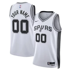 Práctico San Antonio Spurs Nike Unisex Swingman Custom Jersey White Association Edition