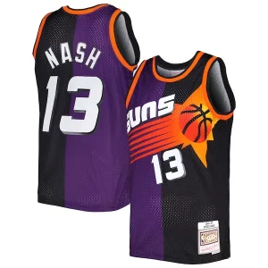 Comodo Steve Nash Phoenix Suns Hardwood Classics 1996/97 Split Swingman Jersey Purple/Black