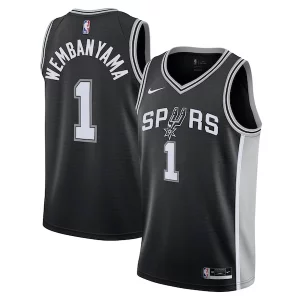 Exquisito Maravilloso Victor Wembanyama San Antonio Spurs Nike Youth Swingman Jersey Icon Edition Black