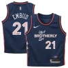 Bonito Original Ideal Joel Embiid Philadelphia 76ers Nike Toddler Swingman Replica Jersey City Edition Navy