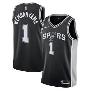Delicioso Increíble Victor Wembanyama San Antonio Spurs Nike Youth 2023 NBA Draft First Round Pick Swingman Jersey Icon Edition Black