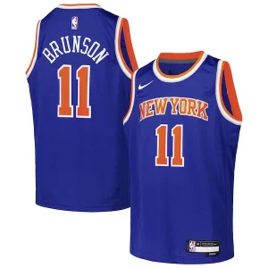 Lujoso Jalen Brunson New York Knicks Nike Youth Swingman Jersey Icon Edition Blue