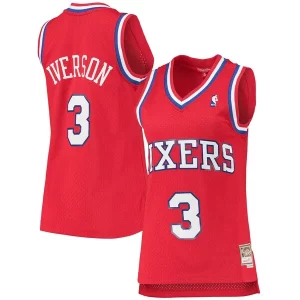 Exquisito Allen Iverson Philadelphia 76ers Women's 2002/03 Hardwood Classics Swingman Jersey Red