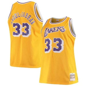 Perfecto Kareem Abdul Jabbar Los Angeles Lakers 1984/85 Big & Tall Hardwood Classics Swingman Jersey Gold