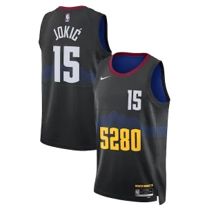 Sofisticado Hermoso Nikola Jokic Denver Nuggets Nike Unisex 2023/24 Swingman Jersey Black City Edition