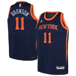 Bonito Sofisticado Estupendo Jalen Brunson New York Knicks Jordan Brand Youth Swingman Jersey Statement Edition Navy