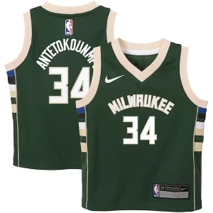 Increíble Giannis Antetokounmpo Milwaukee Bucks Nike Toddler Swingman Player Jersey Icon Edition Green