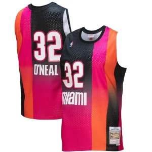 Ideal Práctico Shaquille O'Neal Miami Heat 2005/06 Hardwood Classics Fadeaway Swingman Player Jersey Pink/Black