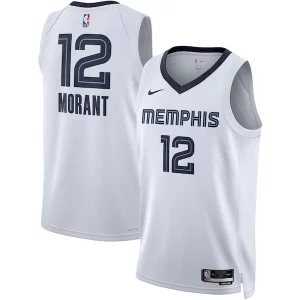 Lujoso Ja Morant Memphis Grizzlies Nike Unisex Swingman Jersey Association Edition White/Navy